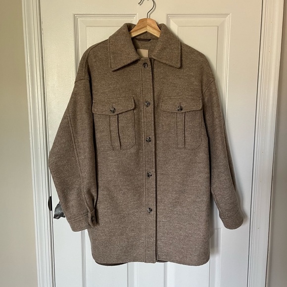 H&M oversized wool shacket Sz XS - Picture 3 of 6